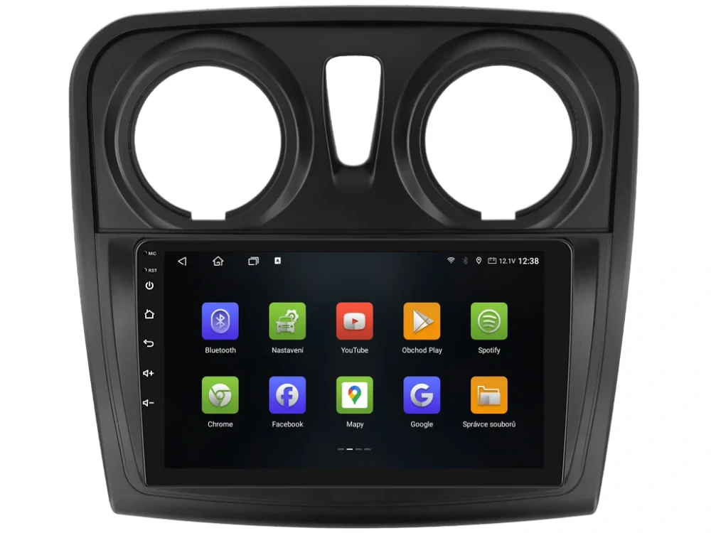 ISUDAR 2DIN AUTORÁDIO T72-IEV160 ANDROID, DACIA LOGAN II, SANDERO II S KULATÝMI PRŮDUCHY
