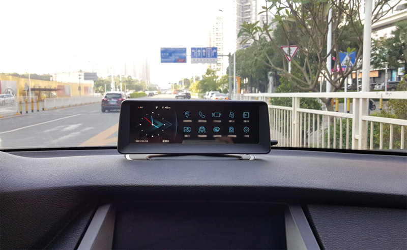 LCD MONITOR 8" S DVR, GPS, BLUETOOTH, HD PŘEHRÁVAČ USB/MICRO SD