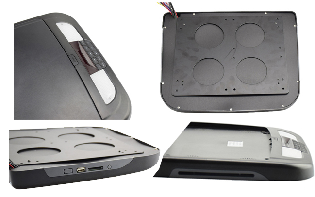 STROPNÍ MONITOR 11,6" ŠEDÝ S DVD/SD/USB