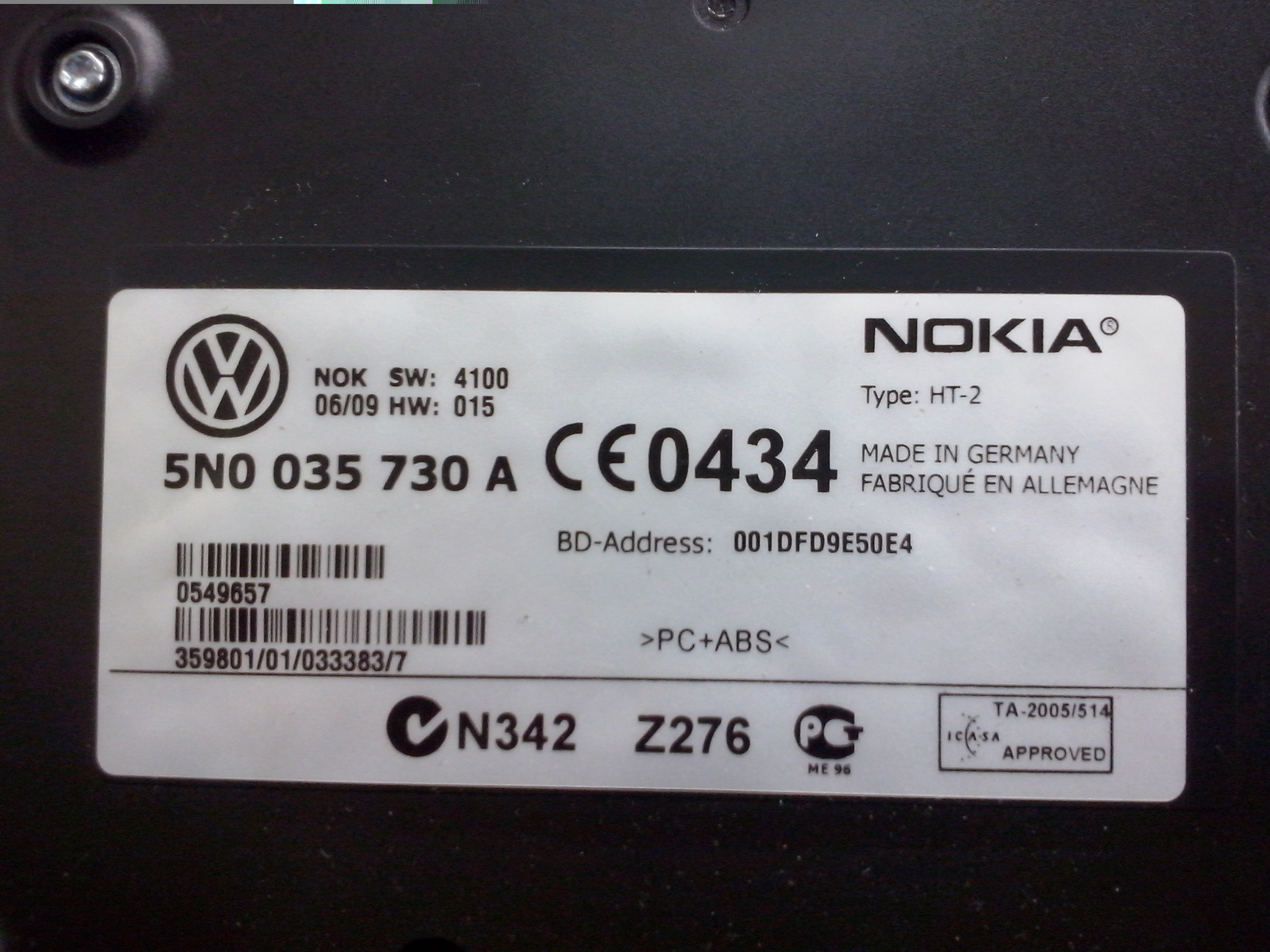 Řídící jednota HF UHV-Premium Nokia HT-2 5N0 035 730 A