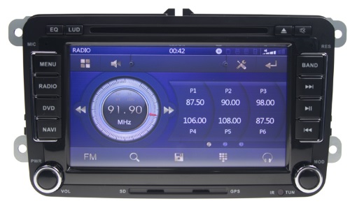 AUTORÁDIO PRO VW, ŠKODA S 7" LCD