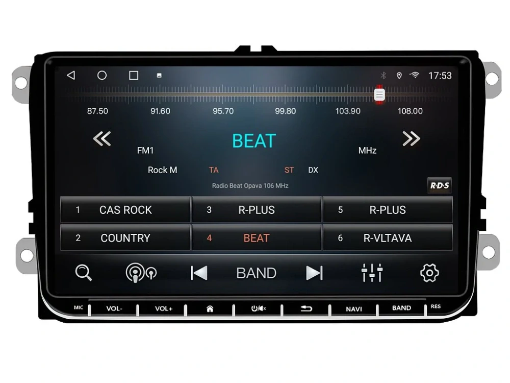 ISUDAR 2DIN AUTORÁDIO T72-VW0907 ANDROID S GPS