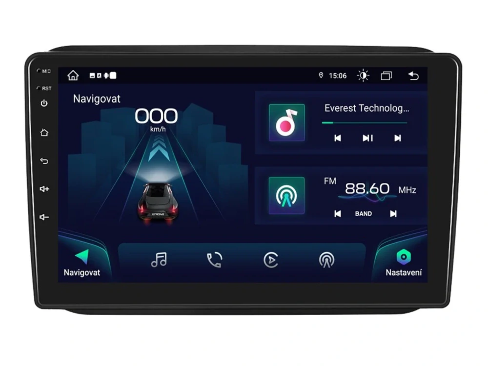 XTRONS 2DIN AUTORÁDIO IAP12-XEV09 ANDROID, ŠKODA FABIA II,  ROOMSTER