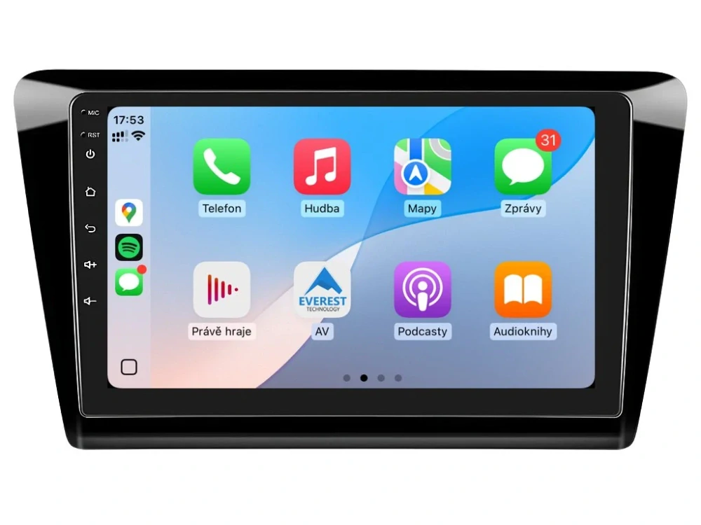 ISUDAR 2DIN AUTORÁDIO T72-IEV75 ANDROID, ŠKODA RAPID