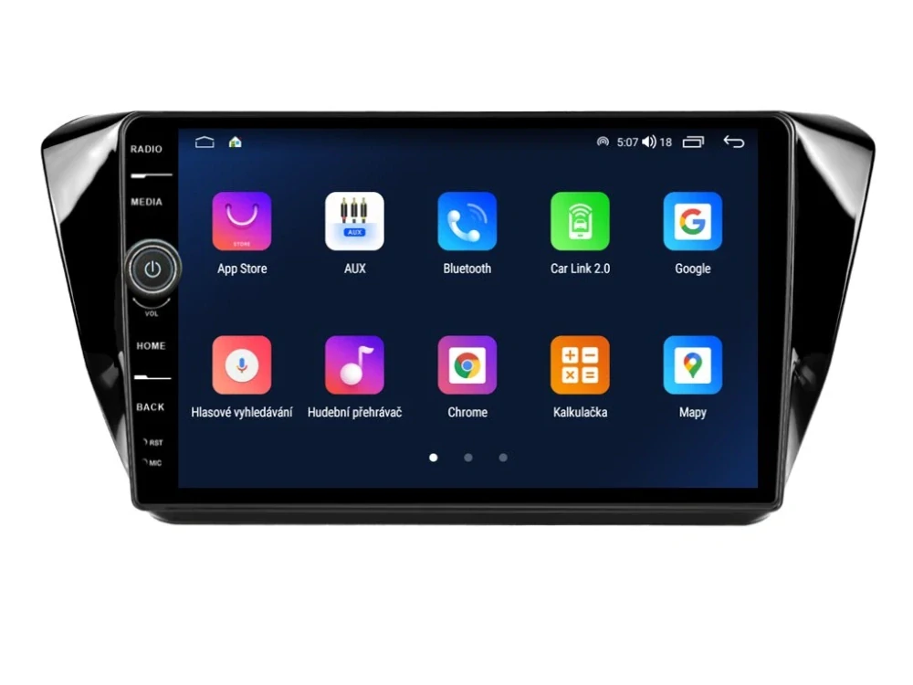 EVEREST 2DIN AUTORÁDIO EVE07 ANDROID, ŠKODA SUPERB III