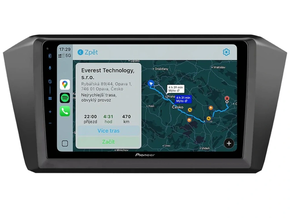 PIONEER 2DIN AUTORÁDIO SPH-PF97BT, VOLKSWAGEN PASSAT B8