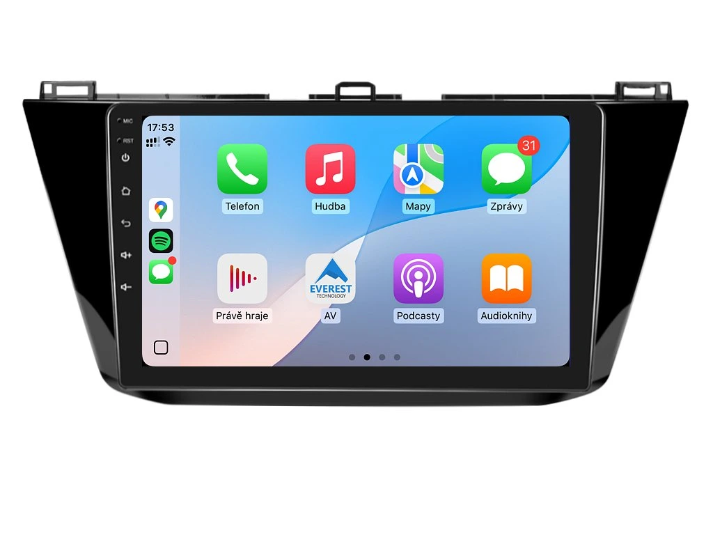 ISUDAR 2DIN AUTORÁDIO T72-IEV17 ANDROID, VOLKSWAGEN TIGUAN II