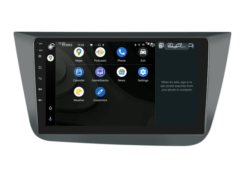 PODOFO 2DIN AUTORÁDIO PEV10 ANDROID, SEAT ALTEA / TOLEDO
