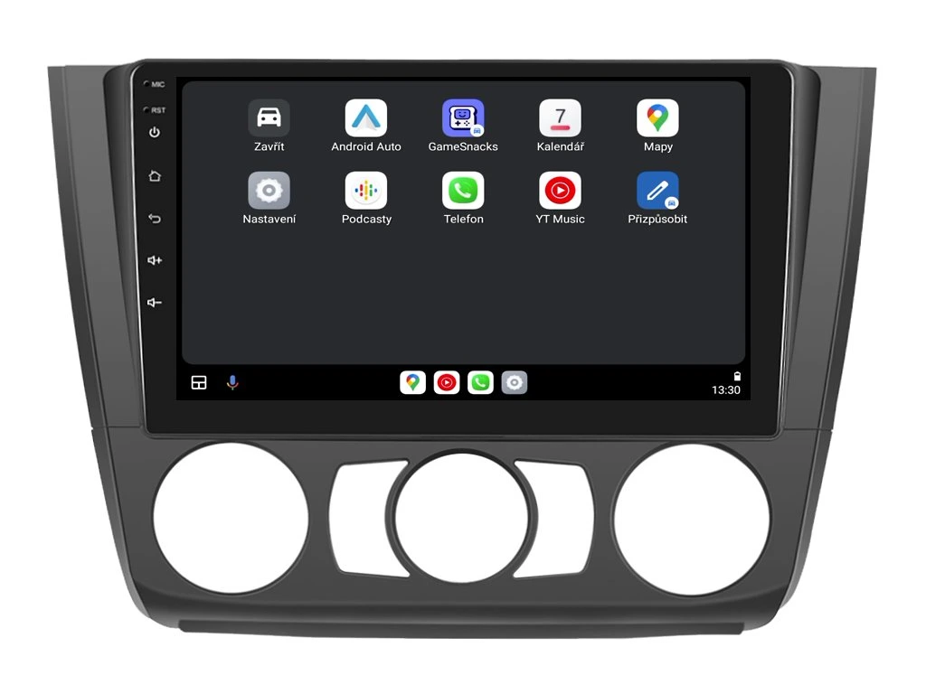 XTRONS 2DIN AUTORÁDIO IQP-XEV34 ANDROID, BMW E81 / E82 / E87 / E88 S MANUÁLNÍ KLIMATIZACÍ