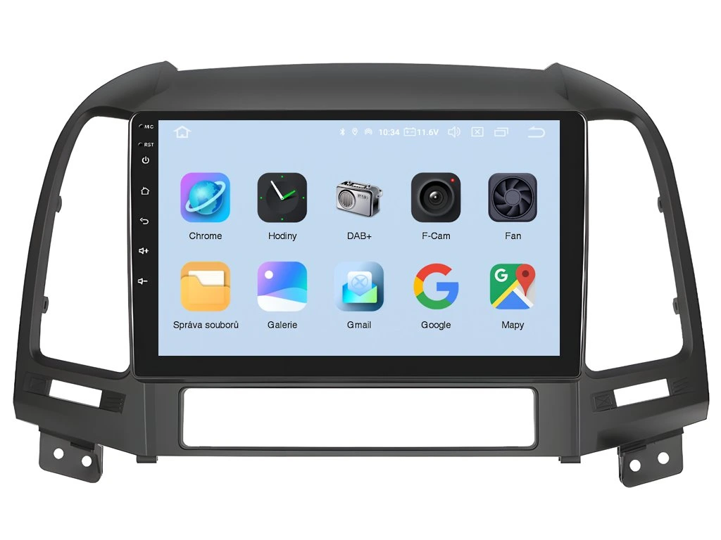 XTRONS 2DIN AUTORÁDIO IQP-XEV55 ANDROID, HYUNDAI SANTA FE II