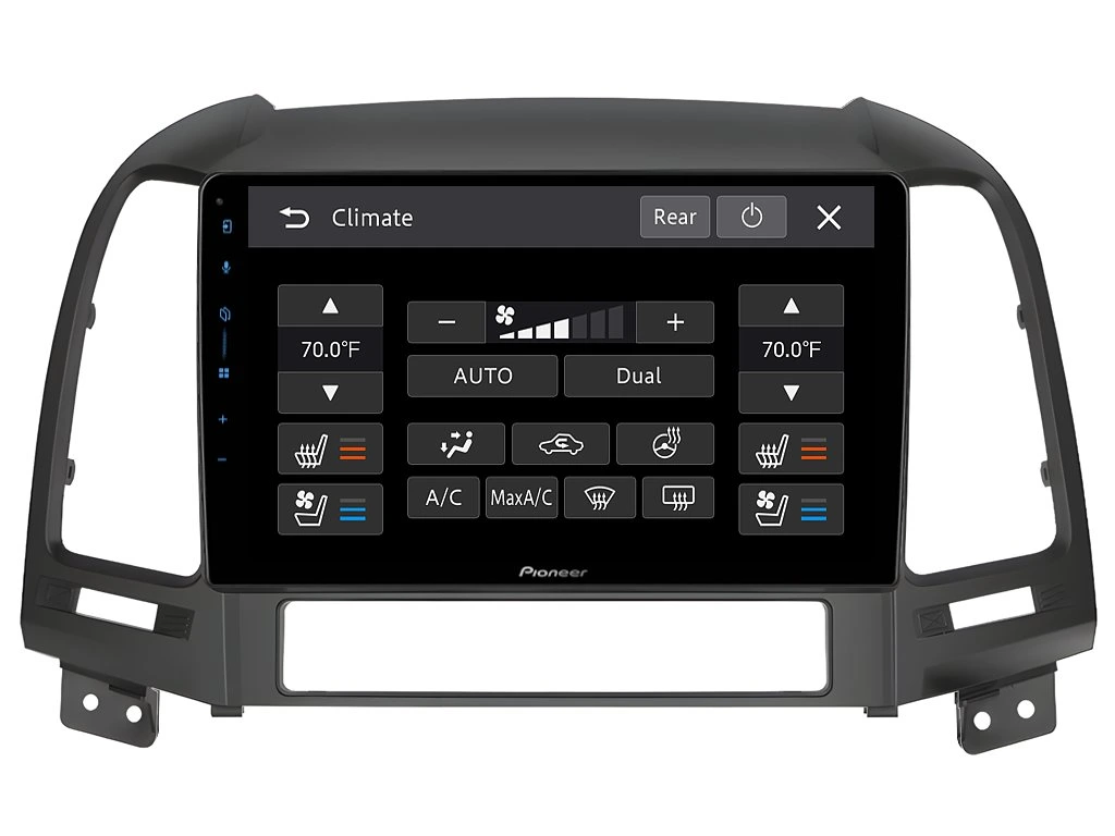 PIONEER 2DIN AUTORÁDIO SPH-PF97BT, HYUNDAI SANTA FE II