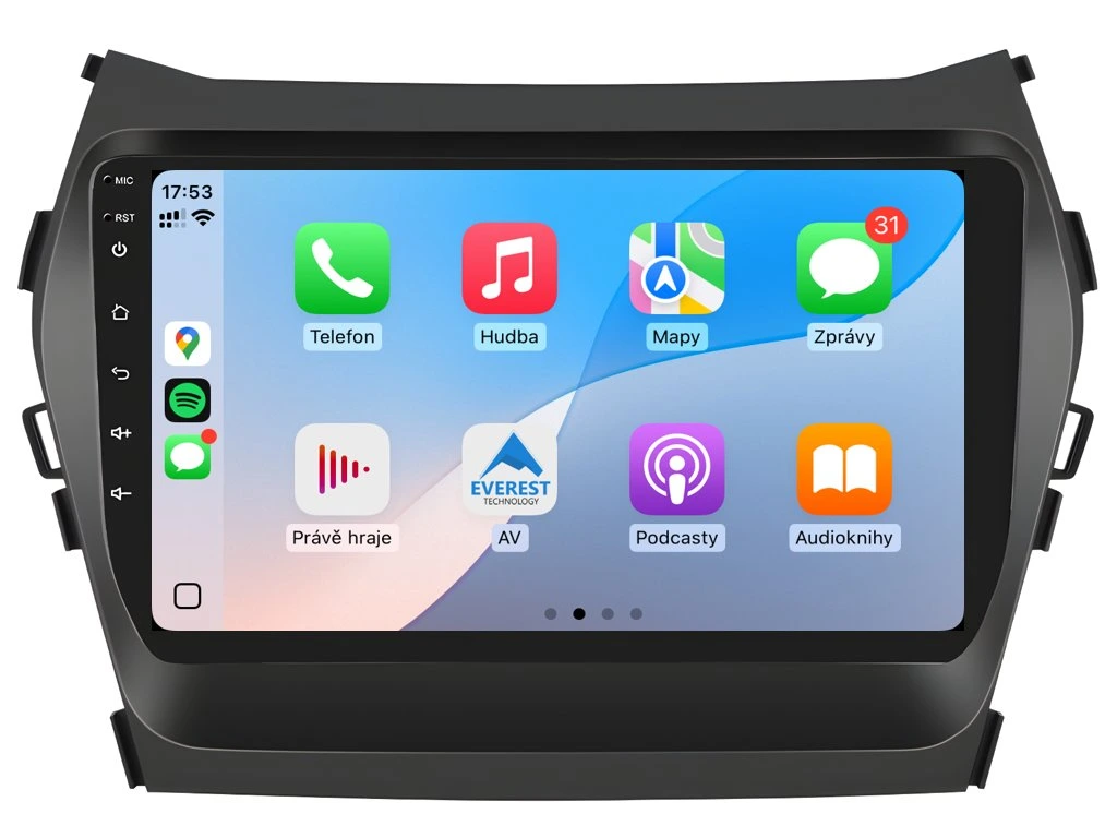 ISUDAR 2DIN AUTORÁDIO T72-IEV70 ANDROID, HYUNDAI SANTA FE IX45