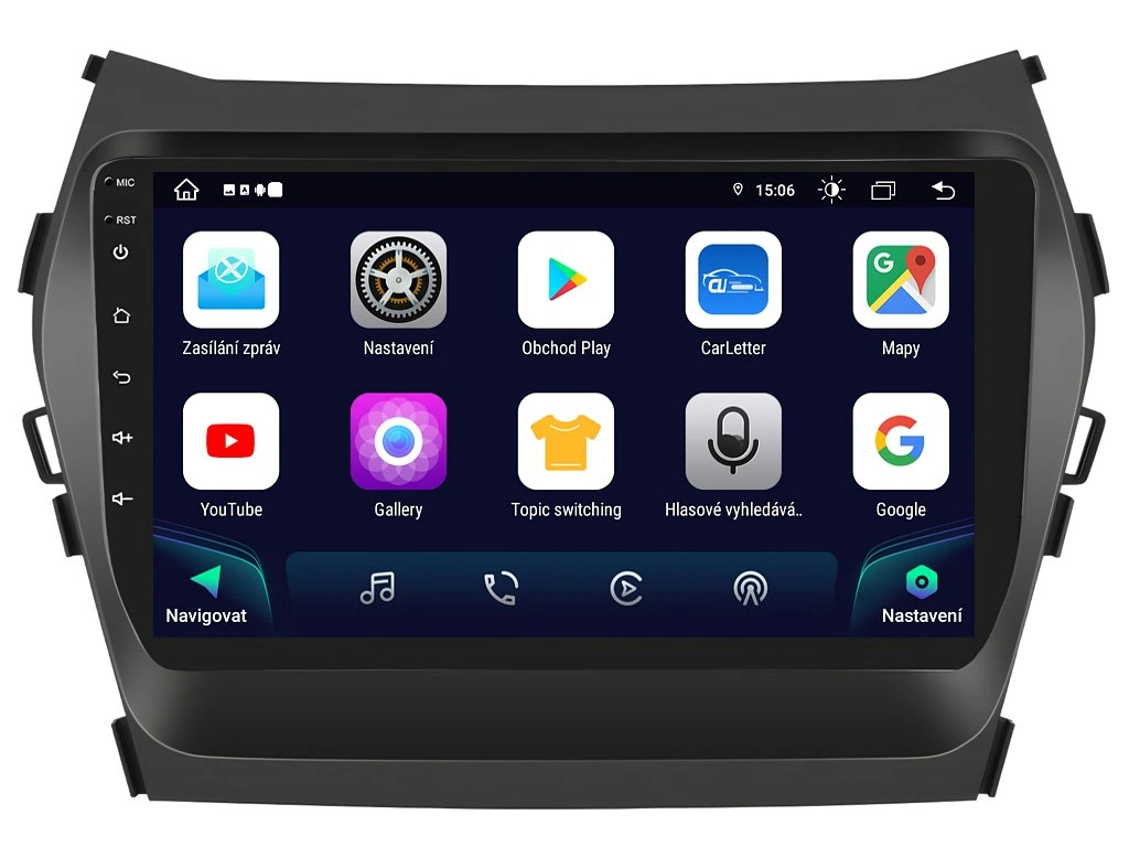 XTRONS 2DIN AUTORÁDIO IAP12-XEV56 ANDROID, HYUNDAI SANTA FE IX45