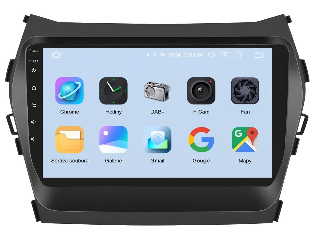 XTRONS 2DIN AUTORÁDIO IQP-XEV56 ANDROID, HYUNDAI SANTA FE IX45