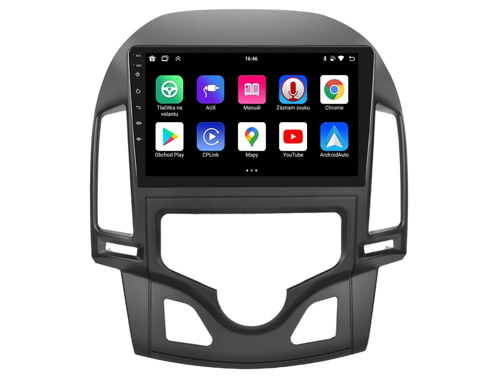 BMODE 2DIN AUTORÁDIO BEV45 ANDROID, HYUNDAI I30 S AUTOMATICKOU KLIMATIZACÍ