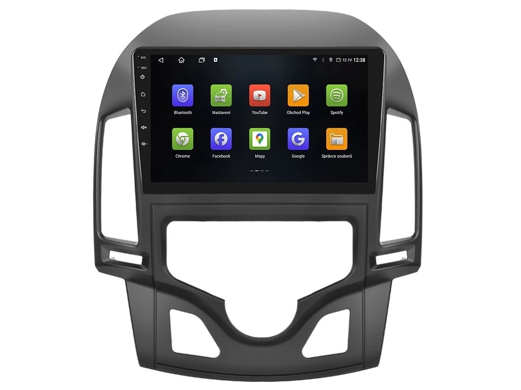 ISUDAR 2DIN AUTORÁDIO T72-IEV54 ANDROID, HYUNDAI I30 S AUTOMATICKOU KLIMATIZACÍ
