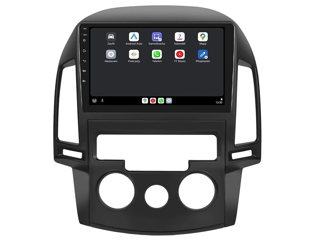 ISUDAR 2DIN AUTORÁDIO T72-IEV94 ANDROID, HYUNDAI I30 S MANUÁLNÍ KLIMATIZACÍ