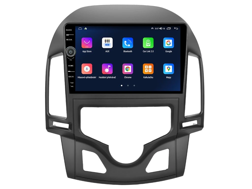 EVEREST 2DIN AUTORÁDIO EVE31 ANDROID, HYUNDAI I30 S AUTOMATICKOU KLIMATIZACÍ