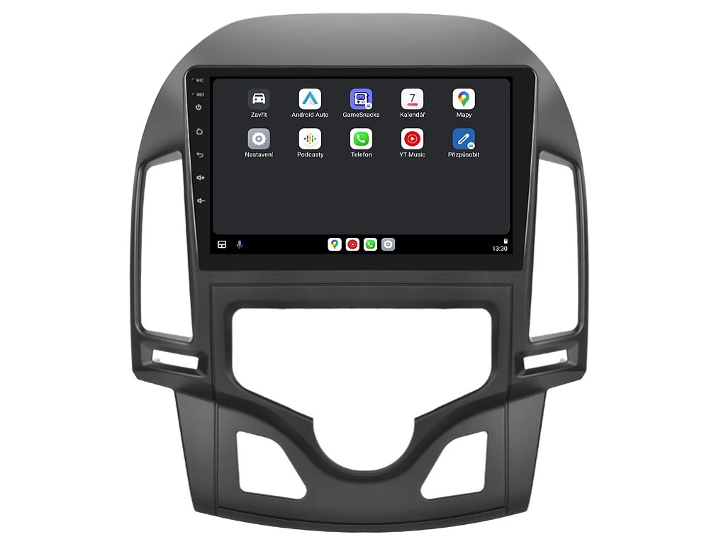 ISUDAR 2DIN AUTORÁDIO T75-IEV93 ANDROID, HYUNDAI I30 S AUTOMATICKOU KLIMATIZACÍ