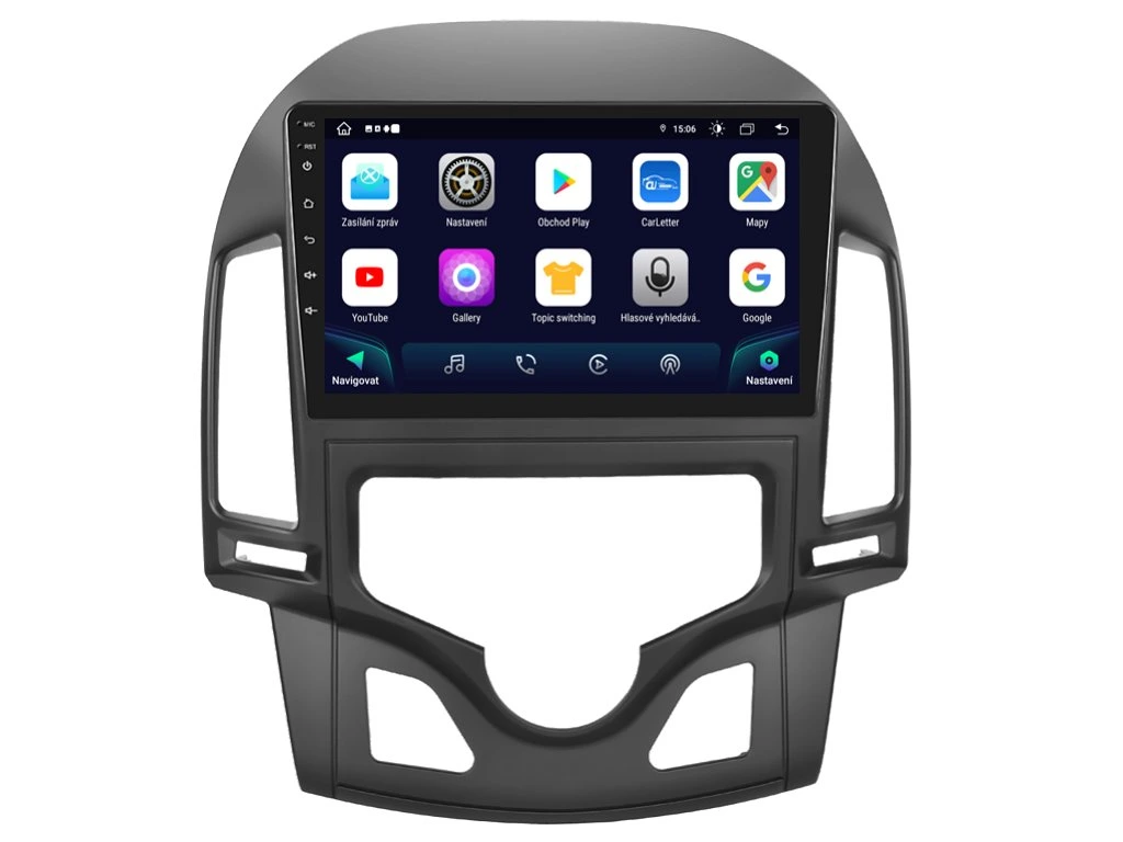 XTRONS 2DIN AUTORÁDIO IAP12-XEV42 ANDROID, HYUNDAI I30 S AUTOMATICKOU KLIMATIZACÍ