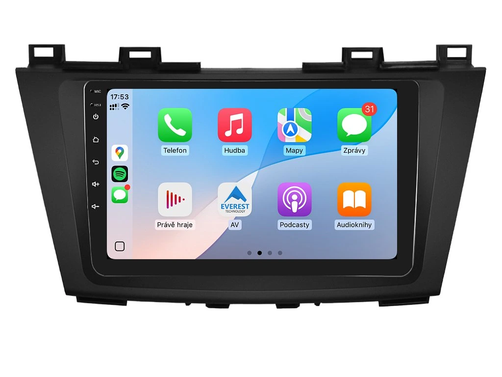 ISUDAR 2DIN AUTORÁDIO T75-IEV101 ANDROID, MAZDA 5 - II. GENERACE