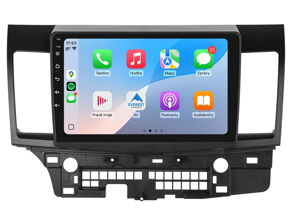 ISUDAR 2DIN AUTORÁDIO T72-IEV52 ANDROID, MITSUBISHI LANCER VIII