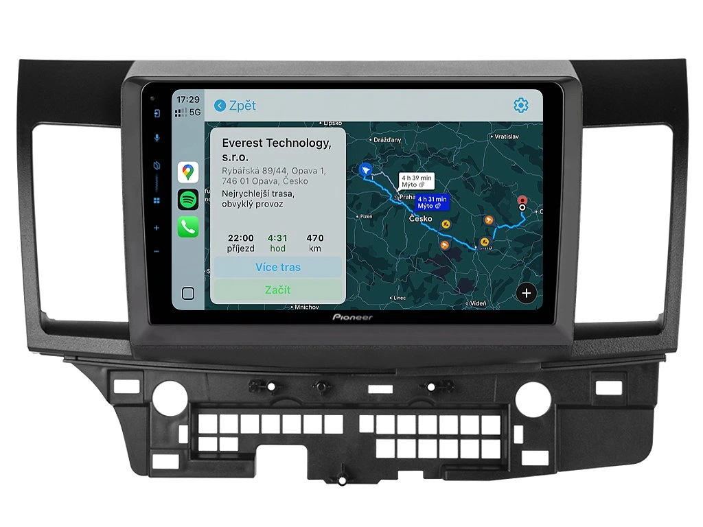 PIONEER 2DIN AUTORÁDIO SPH-PF97BT, MITSUBISHI LANCER VIII