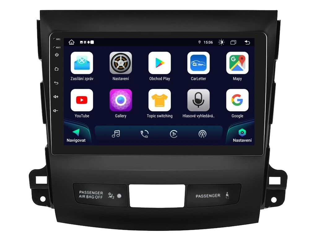 XTRONS 2DIN AUTORÁDIO IAP12-XEV39 ANDROID, MITSUBISHI OUTLANDER II / CITROEN C-CROSSER / PEUGEOT 4007