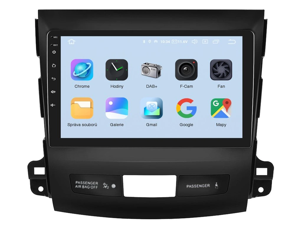 XTRONS 2DIN AUTORÁDIO IQP-XEV39 ANDROID, MITSUBISHI OUTLANDER II / CITROEN C-CROSSER / PEUGEOT 4007