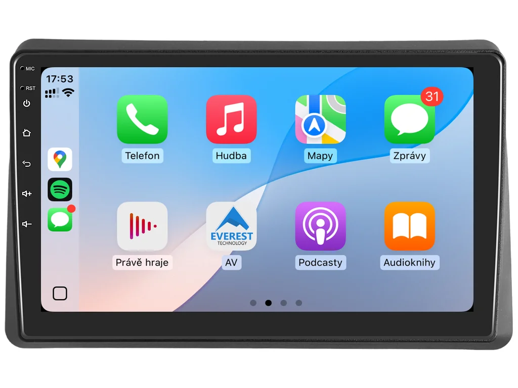 ISUDAR 2DIN AUTORÁDIO T68B-IEV208 ANDROID, RENAULT MASTER III, OPEL MOVANO B, NISSAN NV400