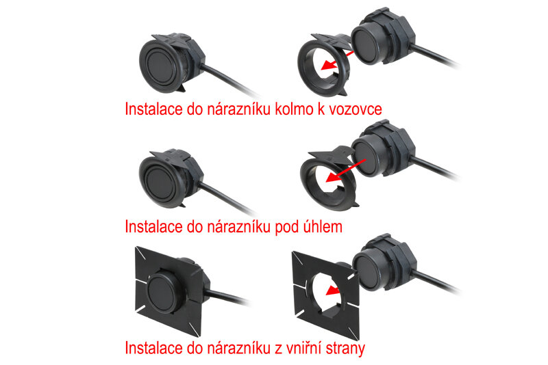 BEZDRÁTOVÉ PARKOVACÍ SENZORY - PŘEDNÍ