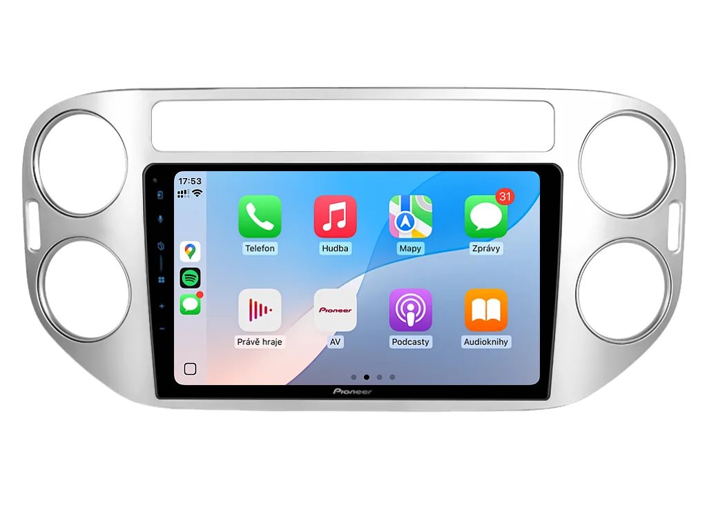 PIONEER 2DIN AUTORÁDIO SPH-PF97BT, VOLKSWAGEN TIGUAN