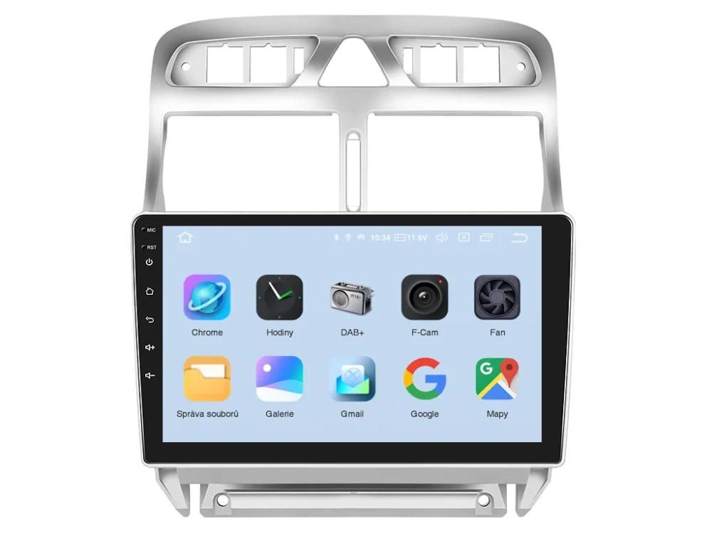 XTRONS 2DIN AUTORÁDIO IQP-XEV37 ANDROID, PEUGEOT 307