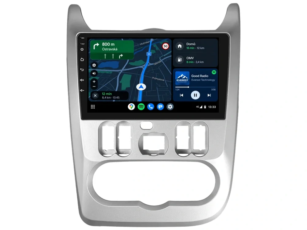 ISUDAR 2DIN AUTORÁDIO Q74X-IEV159 ANDROID, DACIA LOGAN I, SANDERO I