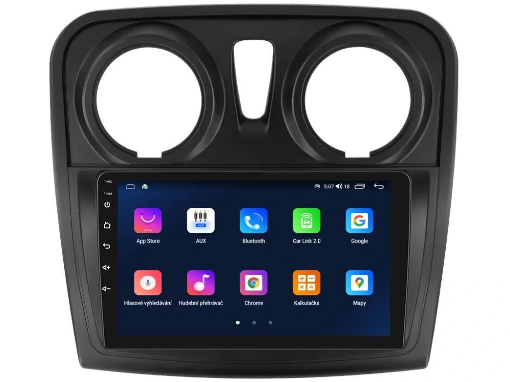 EVEREST 2DIN AUTORÁDIO EVT79 ANDROID, DACIA LOGAN II, SANDERO II KULATÝMI PRŮDUCHY