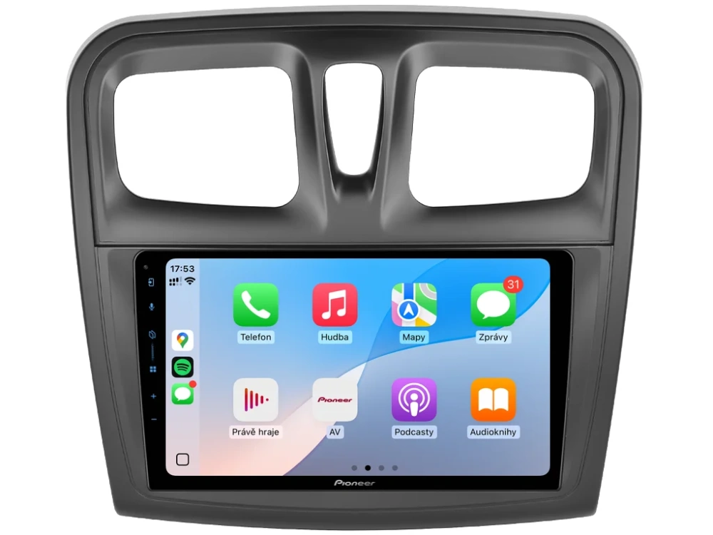 PIONEER 2DIN AUTORÁDIO SPH-PF97BT, DACIA LOGAN II, SANDERO II S HRANATÝMI PRŮDUCHY