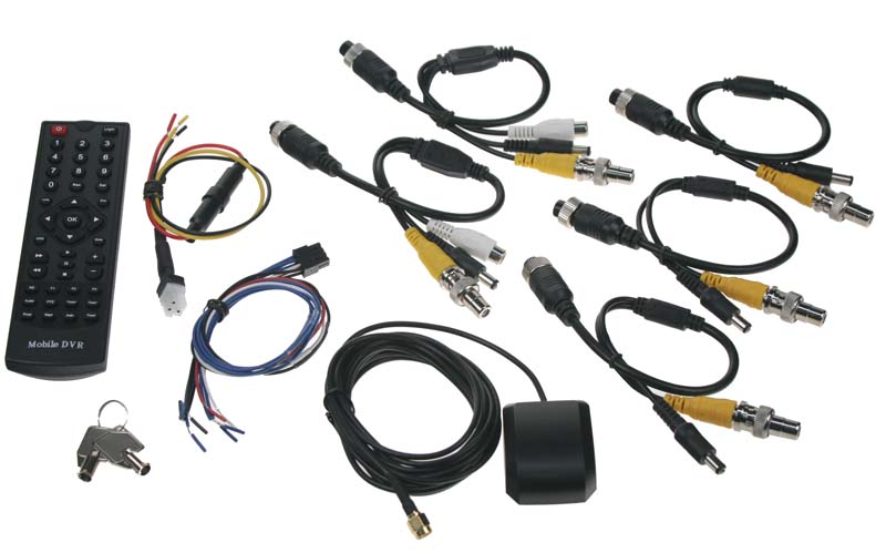 ČERNÁ SKŘÍNKA DVRB4C-1 PRO ZÁZNAM OZRAZU ZE 4 KAMER, GPS, 1X SLOT SD