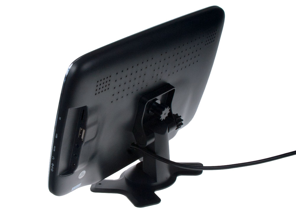 LCD MONITOR 10,1" NA OPĚRKU/PALUBNÍ DESKU S MICROSD/USB/FM MODULÁTOR