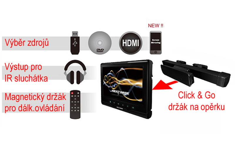 NEXT BASE DUO CINEMA PRO - MULTIMEDIÁLNÍ MONITOR