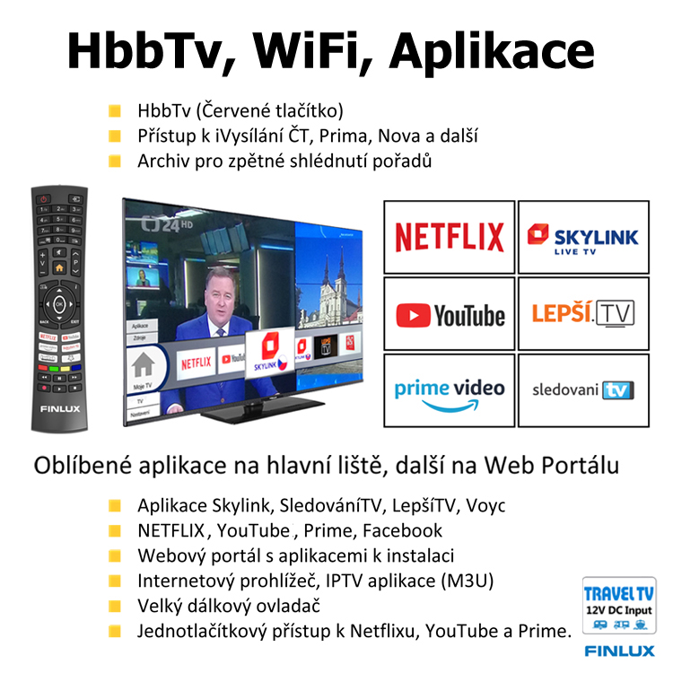 FINLUX TV32FFMG5760 - FHD T2 SAT SMART WIFI 12V
