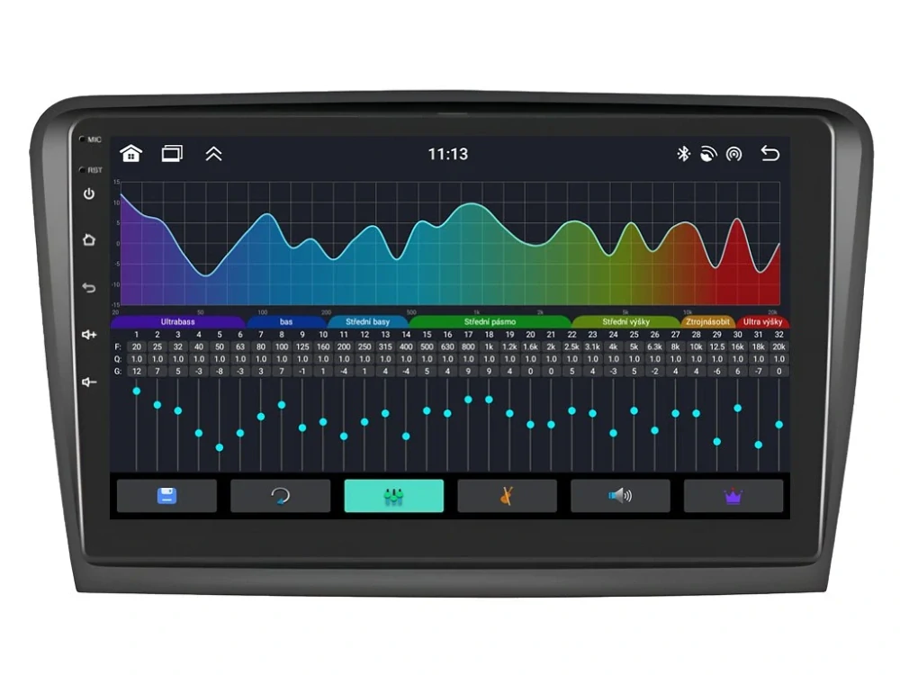 BMODE 2DIN AUTORÁDIO BEV03 ANDROID, ŠKODA SUPERB II