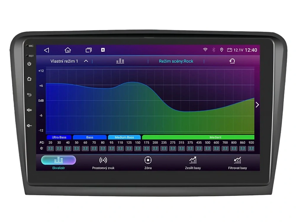 ISUDAR 2DIN AUTORÁDIO T72-IEV03 ANDROID, ŠKODA SUPERB II