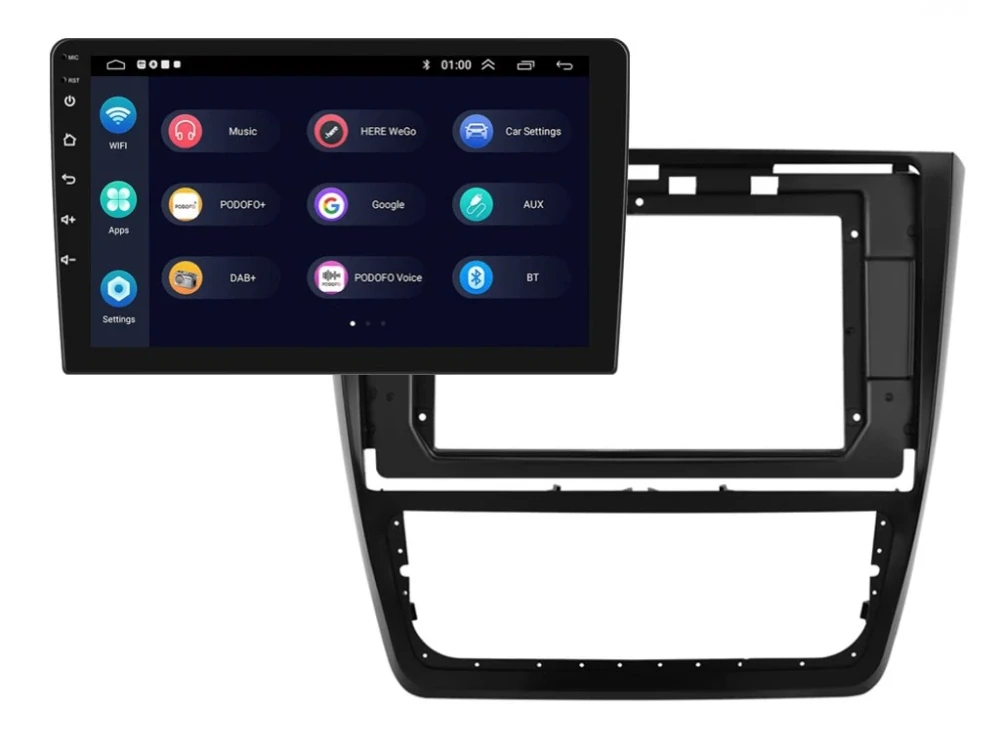 PODOFO 2DIN AUTORÁDIO PEV02 ANDROID, ŠKODA YETI