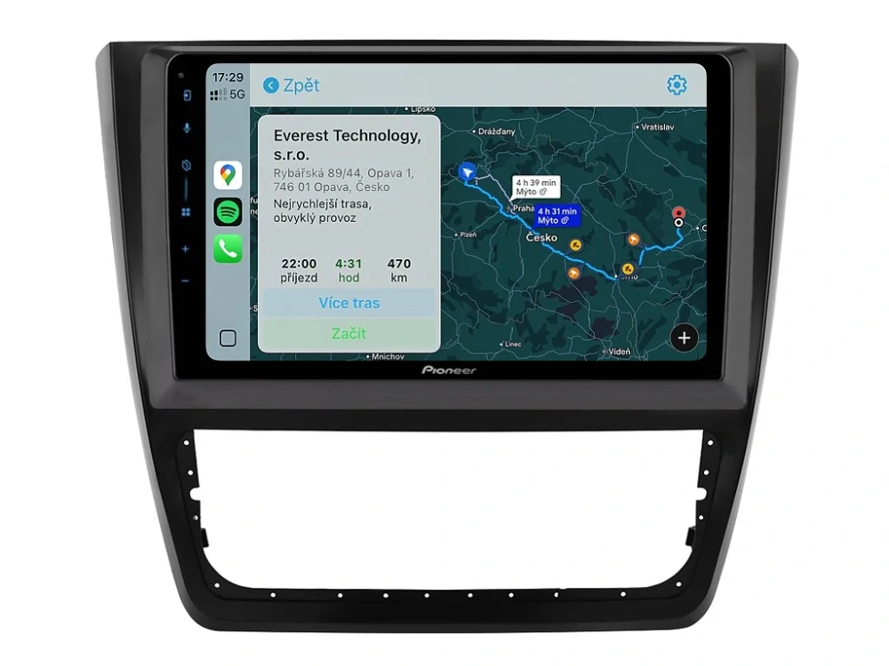 PIONEER 2DIN AUTORÁDIO SPH-PF97BT, ŠKODA YETI