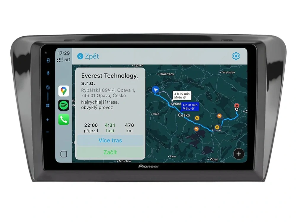 PIONEER 2DIN AUTORÁDIO SPH-PF97BT, ŠKODA OCTAVIA III