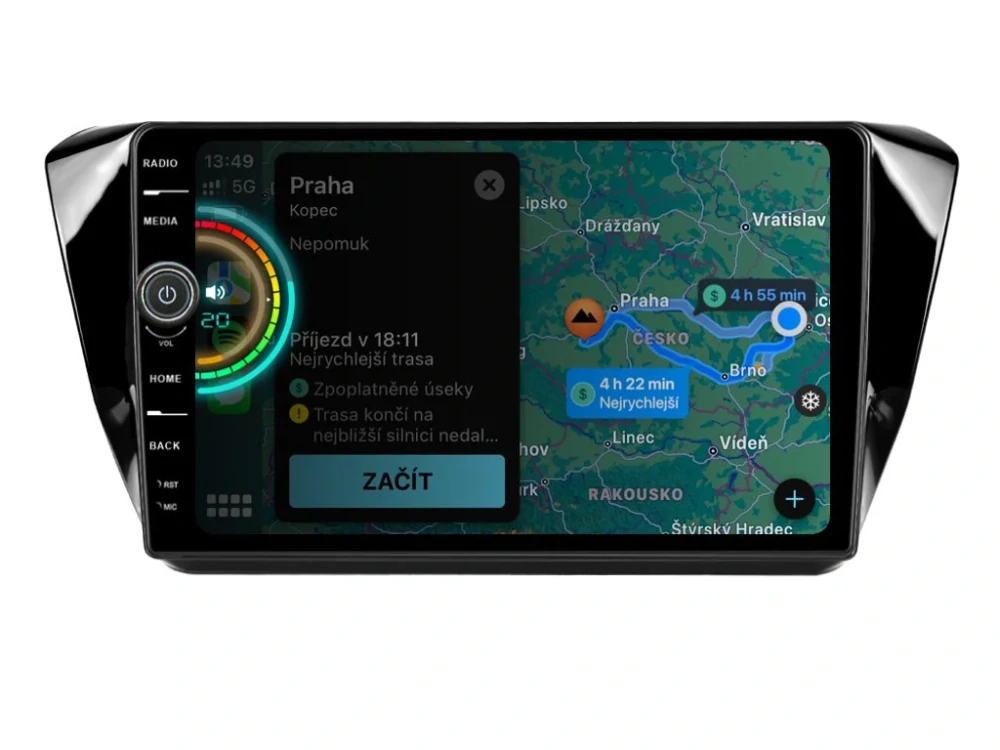 EVEREST 2DIN AUTORÁDIO EVE07 ANDROID, ŠKODA SUPERB III