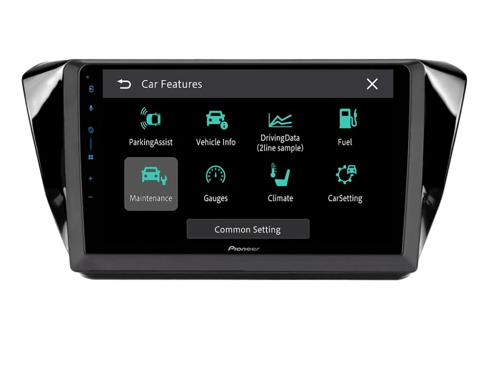 PIONEER 2DIN AUTORÁDIO SPH-PF97BT, ŠKODA SUPERB III