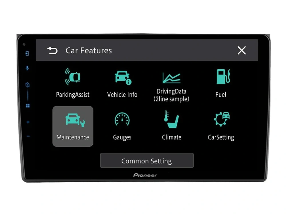 PIONEER 2DIN AUTORÁDIO SPH-PF97BT, AUDI A4 / S4 / SEAT EXEO
