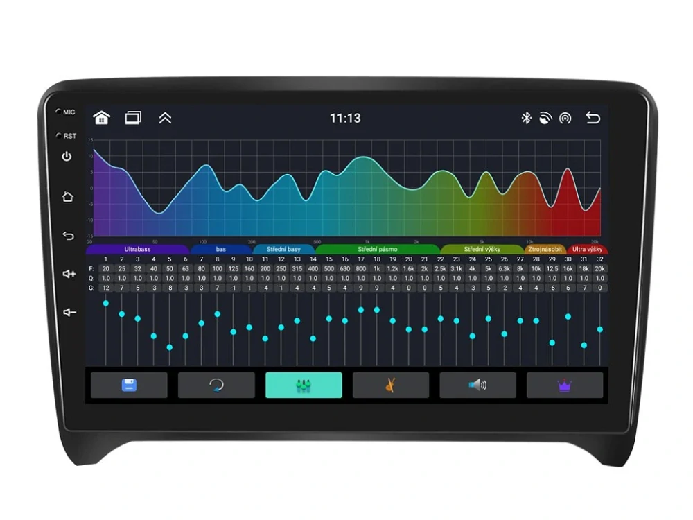 BMODE 2DIN AUTORÁDIO BEV23 ANDROID, AUDI TT