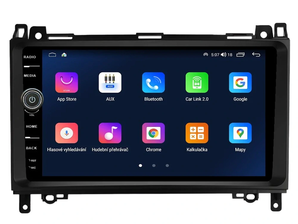 EVEREST 2DIN AUTORÁDIO EVE61 ANDROID, MERCEDES-BENZ A / B / V / VIANO / VITO / SPRINTER / VW CRAFTER